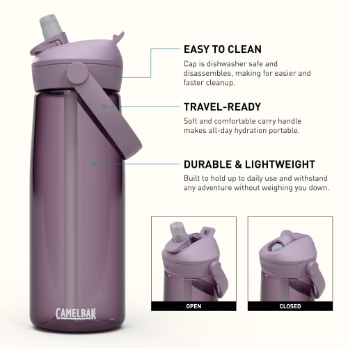 CamelBak CAMELBAK Thrive 750ml Flip Straw spill proof drinking bottle - 25oz - Purple Sky 2