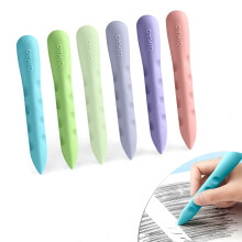 RZMZBY Children's Eraser, Pack of 6 Rectangular Rubber Erasers, Multicoloured, Soft 2B, School Supplies, Stationery (10 x 1.5 cm)