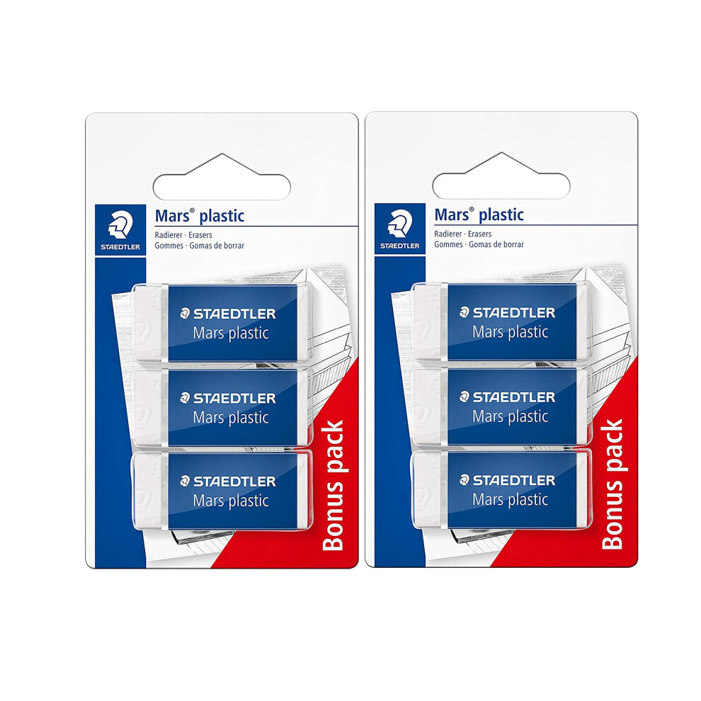 Staedtler 526 53 Abk3d Eraser Mars Plastic Mini Phthalate And Latex Free (Eraser 2 Packs)
