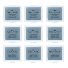 Faber-Castell Art Eraser 205051 Plastering Eraser 127220 Grey Pack of 9