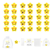 30 Set Gifts for Students from Teachers, Star Eraser Rubber Bulk with Greeting Card, End of Year/Term Class Gifts for Children Kids, 2025 Leaving