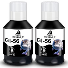DOUBLE D GI-56 Black Ink Bottle Compatible for Canon GI-56 Ink Black GI56 GI56 Replacement for Canon MAXIFY GX7050 GX6050 GX5050 GX4050 GX3050