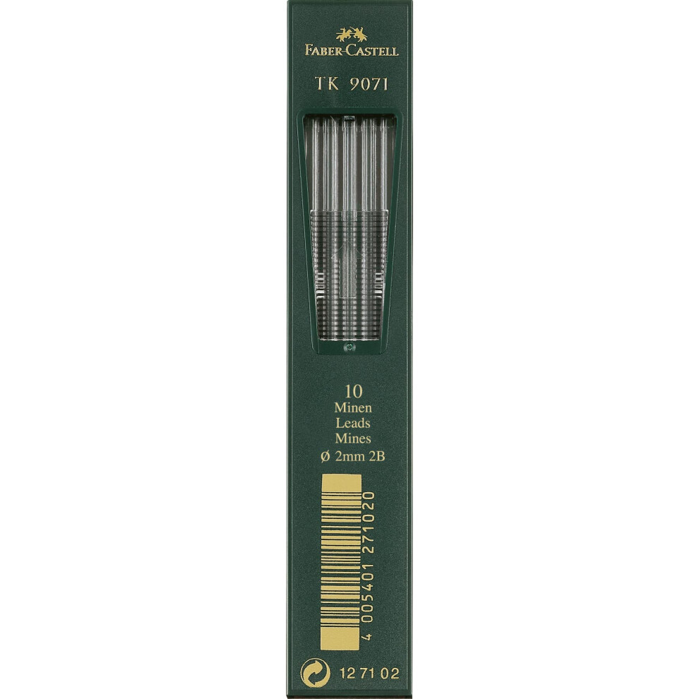 Faber-Castell - Leads For 2B Clutch Pencils 2 Mm Pack Of 10