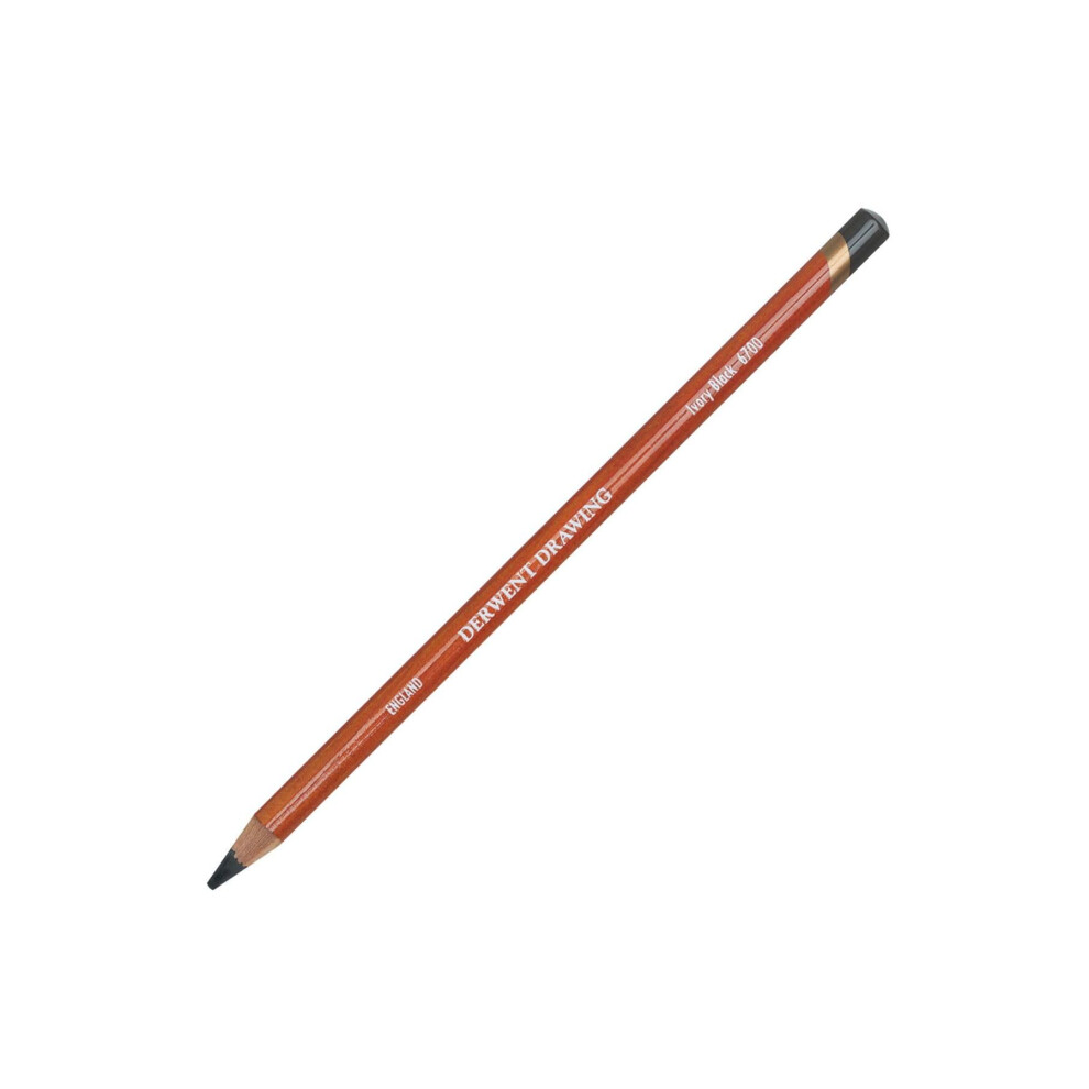 Derwent Drawing Pencil - Ivory Black White,Black