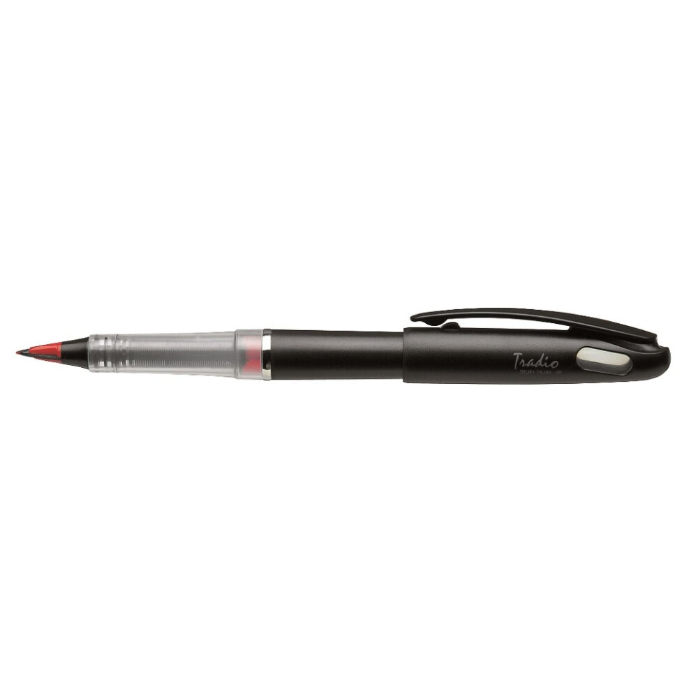 Pentel Trj50-Ao Tradio Style Spring Pen/Stylo, Pen Colour Red