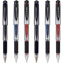 Uni TS-140143 Signo UM-153S Gel Impact Rollerball Pen, 0.6mm Line Width, 1.0mm Tip Width, Blue, Pack of 12