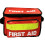 JFA Medical Red Haversack Emergency First Aid Bag with Front Pocket - Empty 4