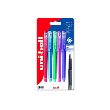 uni-ball UB-222-07 Erasable Rollerball Gel Pens. Premium 0.7mm Ballpoint Tip for Super Smooth Writing, Drawing & Colouring. Easy-Retract Eraser for