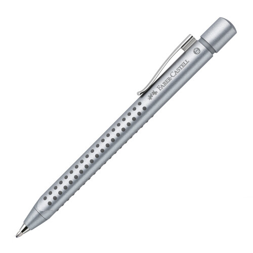 Faber-Castell Faber-Castell Grip 2011 Medium Tip Ballpoint Pen - Silver