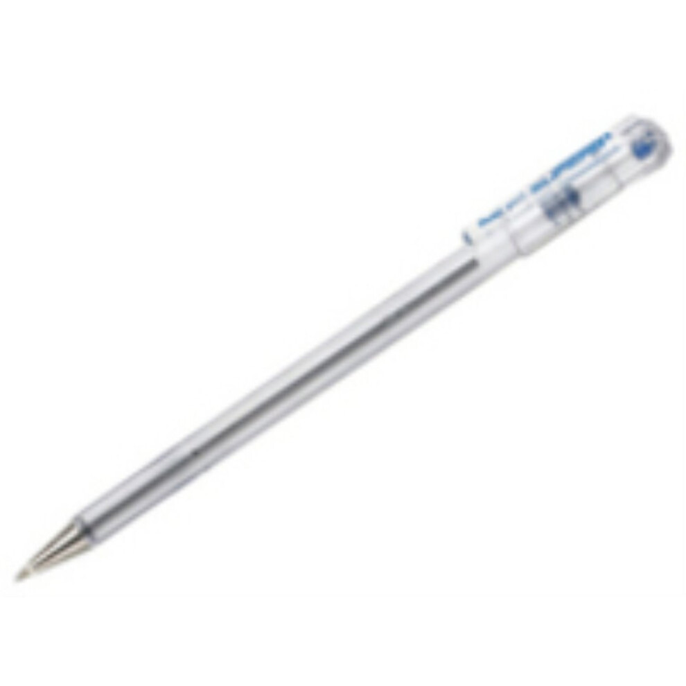 Pentel Superb Ball Pen Medium 1.0Mm Tip 0.5Mm Line Blue Ref Bk77m-C [Pack Of 12]