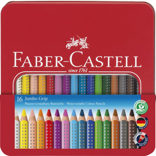 Faber-Castell Faber-Castell Jumbo Grip Colour Pencils Tin