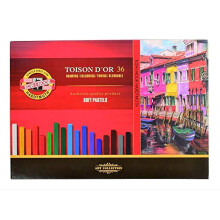 KOH-I-NOOR TOISON D'OR 8585 Artist's Soft Pastels (Pack of 36)