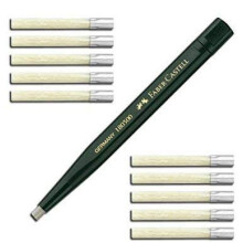 Faber-Castell E-Motion Twist Pen With Fibre Pen Barrel Colour Green, Stationery, + 10 Ersatzminen
