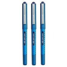 Uni Ball Eye Designer Blue Rollerball Pen Fine 0.7mm Nib Tip 0.5mm Line Width Designer Series Quick Drying Pigment Ink UB-157D (Pack Of 3)