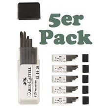 Compass Refill Box for All Compasses Universal Fit Leads with Bevelled Tip Hardness H 25 mm Long Suitable for All Compass Models in Set with Pencil