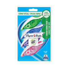 Paper Mate Liquid Paper DryLine Grip Correction Tape | Assorted Colours | 4 Count