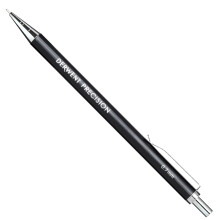 Derwent 0.7 mm Precision Mechanical Pencil, HB Leads and Erasers Included, Professional Quality, 2302429, black, 5 Piece Set