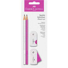 Sparkle Writing Set 4 Pieces Pink/White