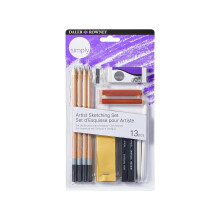 Daler-Rowney Simply Sketching Pencils Set, 13 Sketching Products, For Entry-Level Artists & Hobbyists