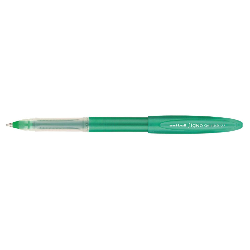 Uni-Ball 482054 Um170 Signo Gelstick Rollerball Pen 0.7Mm Tip 0.4Mm Line Green Ref 9003003 [Pack 12]