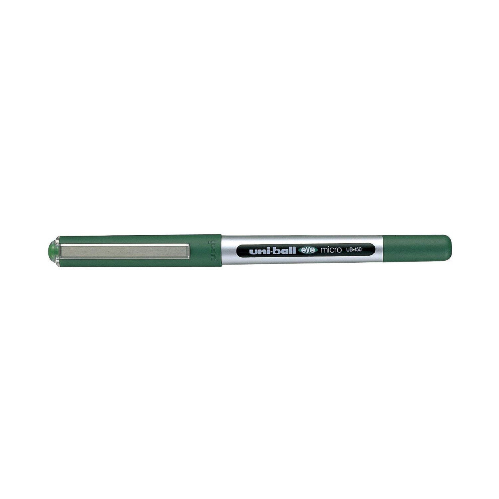 Uni-Ball Eye Ub-150E [Pack Of 12] Micro 0.5Mm Tip Rollerball Pen Green