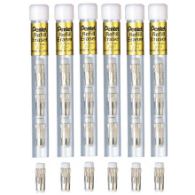 Pentel Eraser Refills for Most Pentel & Z2-1N Automatic Pencils (Pack of 6 Tubes - 24 Eraser Refills)