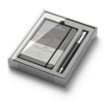 FABER-CASTELL Ambition 149623 High-Grade Resin Promo Set with Ballpoint Pen, Black