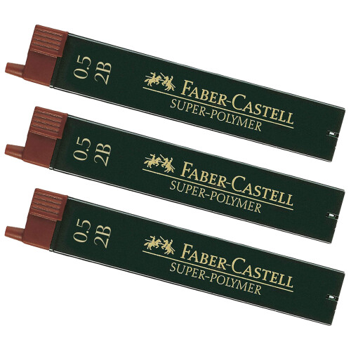 Faber-Castell Faber-Castell Fine leads in case (.5 mm 2B (36 leads))