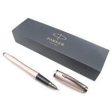 Parker Urban Premium Metal Rollerball Pen - Metallic Pink Pastel Chiselled with Gunmetal Trim - Black Ink - Gift Boxed