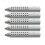 Faber-Castell Faber-Castell 187100 - Triangular Eraser Grip 2001, Grey, Pack of 5 Gray 205008 1
