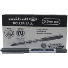 Uni-Ball Rollerball Liquid Ink Eye Micro UB-150E Black 0.5mm Box 12 pcs