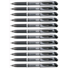 Pentel EnerGel Xm 1.0 mm Tip Pen (Pack of 12), Black, BL60-A