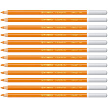 STABILO CarbOthello - Chalk-Pastel Pencil - Pack of 12 - Orange
