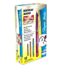 Paper Mate Replay Premium Erasable Gel Pen, Medium 0.7 mm Tip, Fun Assorted Colours, Pack of 12