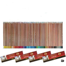 Gioconda Koh-I-Noor Soft Pencil Set 48 Pastel Pencils with Sharpener