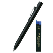Faber-Castell Mechanical Grip pencil 2011, Lead thickness: 0.7 mm (black + leads).