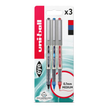 uni-ball UB-157 Eye Rollerball Pens. Premium Fine 0.7mm Ballpoint Tip for Super Smooth Handwriting, Drawing, Art, Crafts and Colouring. Fade and Water