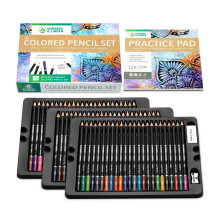 XL Colored Pencil Set W/ 72 Soft Core Coloring Pencils, 30 Page Sketch Pad, Vinyl Eraser & Sharpener For Drawing, Sketching, Shading, Layering, and