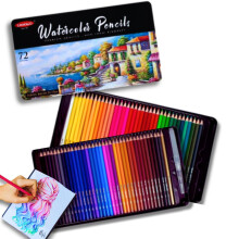 Yosogo 72 Watercolour Pencils Set with Tin Box ? Professional Artist Coloured Pencils, Premium Quality, Non-Toxic, Includes Brush Pen ? Ideal for