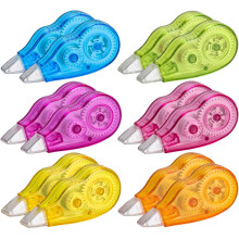 Unvtap 12Pcs Pastel Correction Tape Roller, Cute & Easy Correct for School, Office & Home (Rainbow)