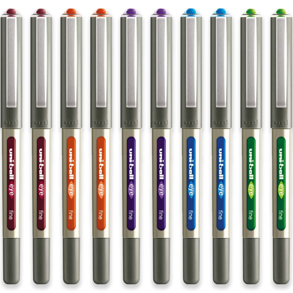 Uni-Ball Eye - Ub-157E Rollerball Pens - 0.7Mm Nib - Tropical - Pack Of 10