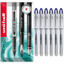 uni-ball Vision Elite - 0.8mm Nib Medium Rollerball Pen - UB-200 - In Envelope Gift Packaging (Pack of 6, Blue)