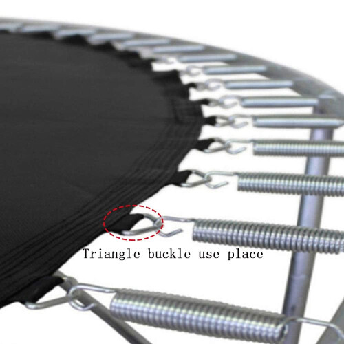 BEITESI Trampoline Accessories Trampoline Triangle Buckle Trampoline triangle rings replacement Trampoline triangle ring(30 pieces) 2