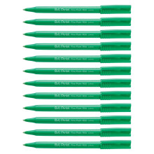 Pentel R50 Rollerball Pen Green Barrel Water-based 0.8mm Tip 0.4mm Line Green Ref R50-D [Pack of 12]