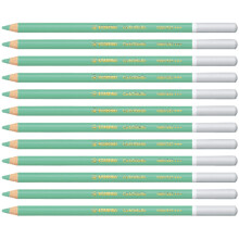STABILO CarbOthello - Chalk-Pastel Pencil - Pack of 12 - Green Light