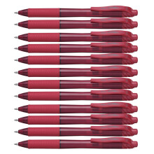 Pentel BL110-BX 1.0 mm Energel Retractable Gel Rollerball Pen - Red (Pack of 12)