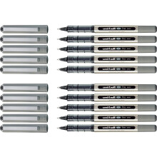 Uni-Ball Eye Fine UB157 Rollerball Pen (Pack of 10) - Black