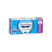Paper Mate Replay Erasable Ballpoint Pen | Medium Point (1.0mm) | Blue | 12 Count