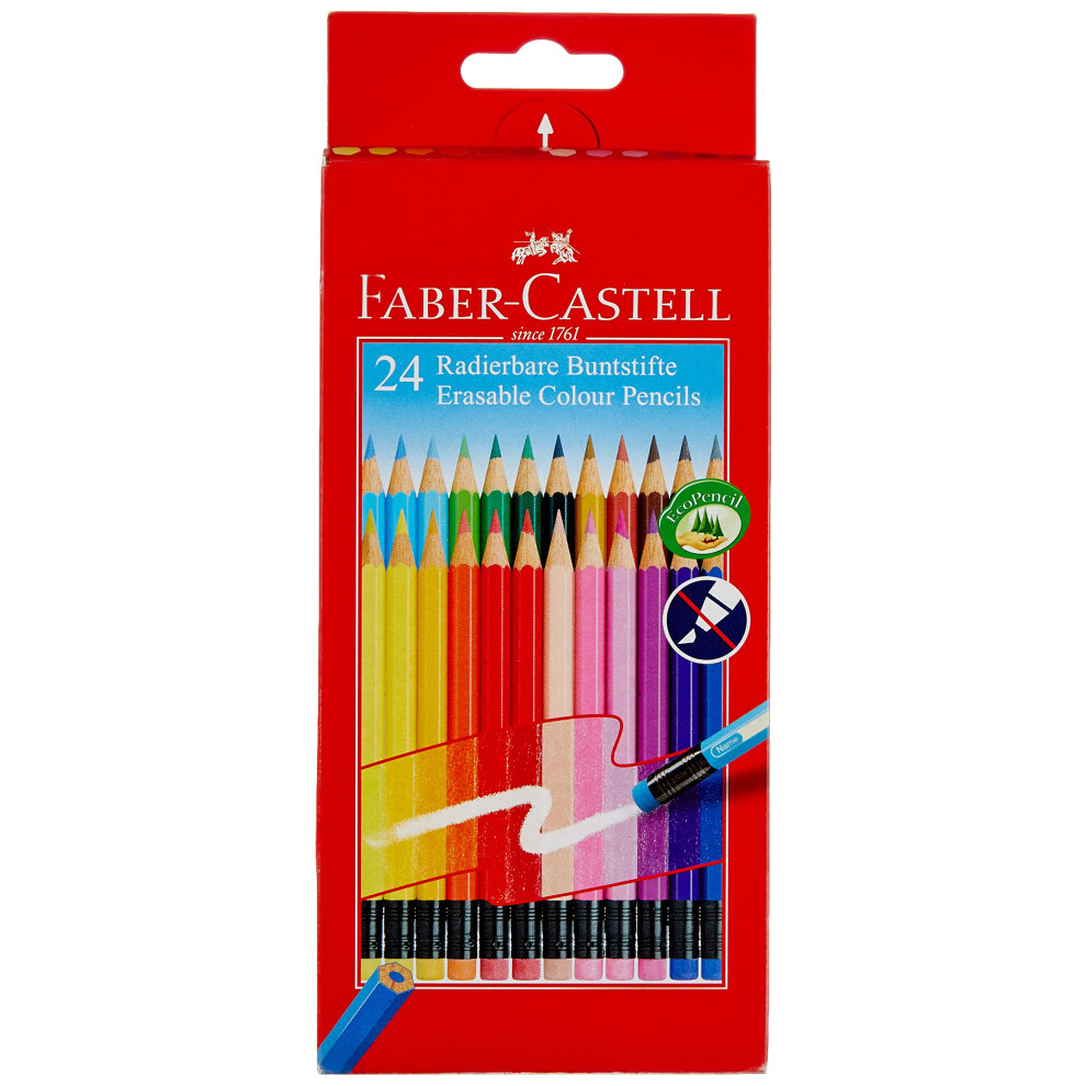 Faber-Castell Erasable Colour Pencils - Set Of 24