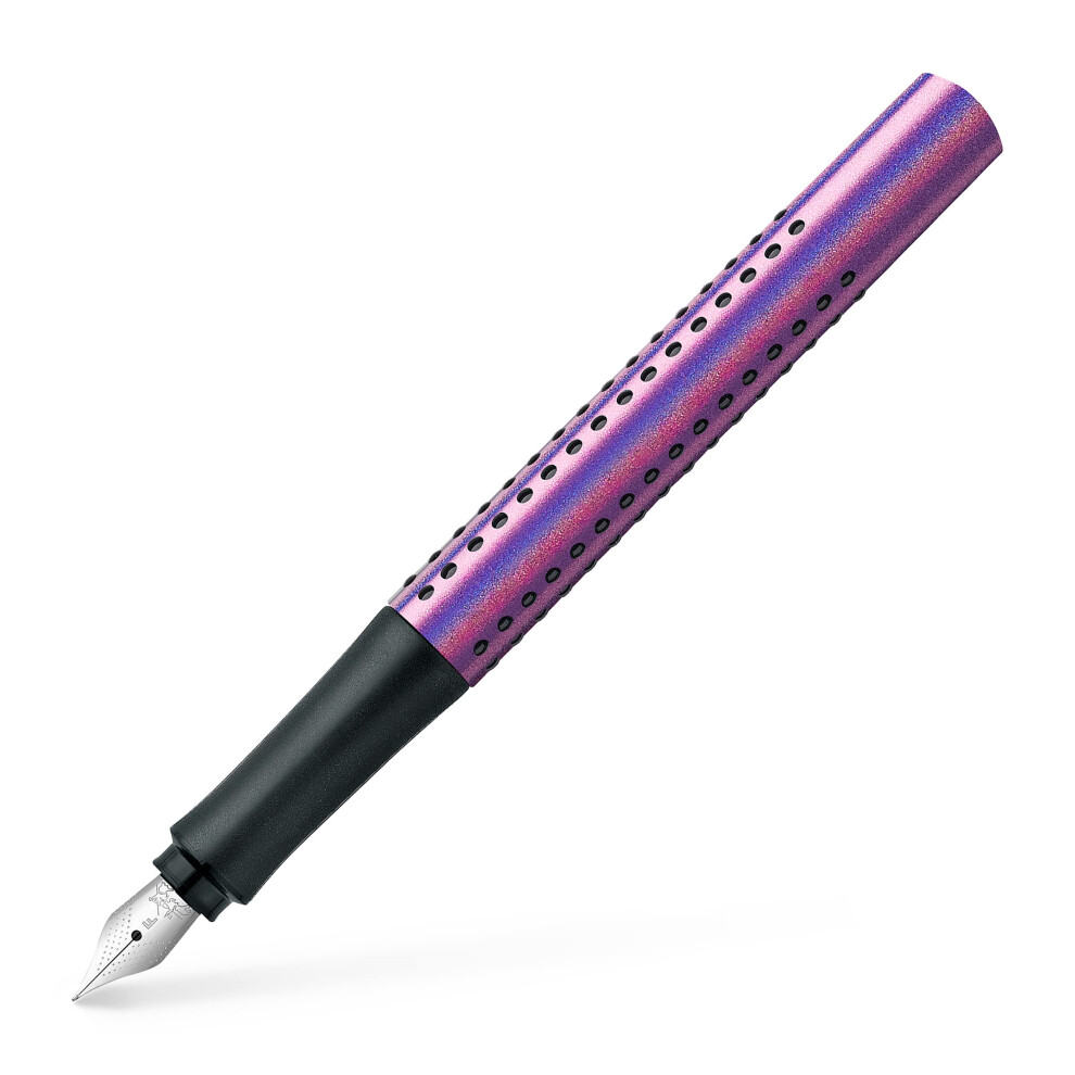 Faber-Castell Fountain Pen Grip Edition Glam - F Nib, Violet Glam Colour